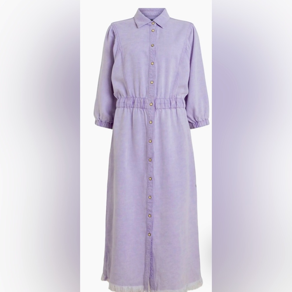 Puff Sleeve Denim Shirtdress
AllSaints